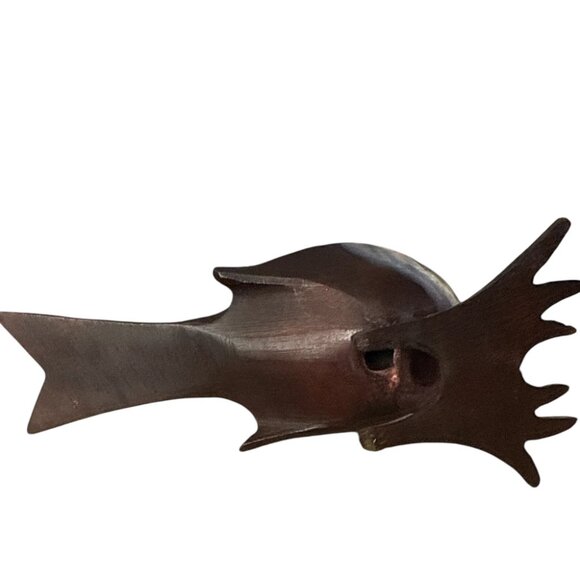 Vintage Mid Century Modern Metal Bird Planter Votive Holder 5” - Picture 5 of 6